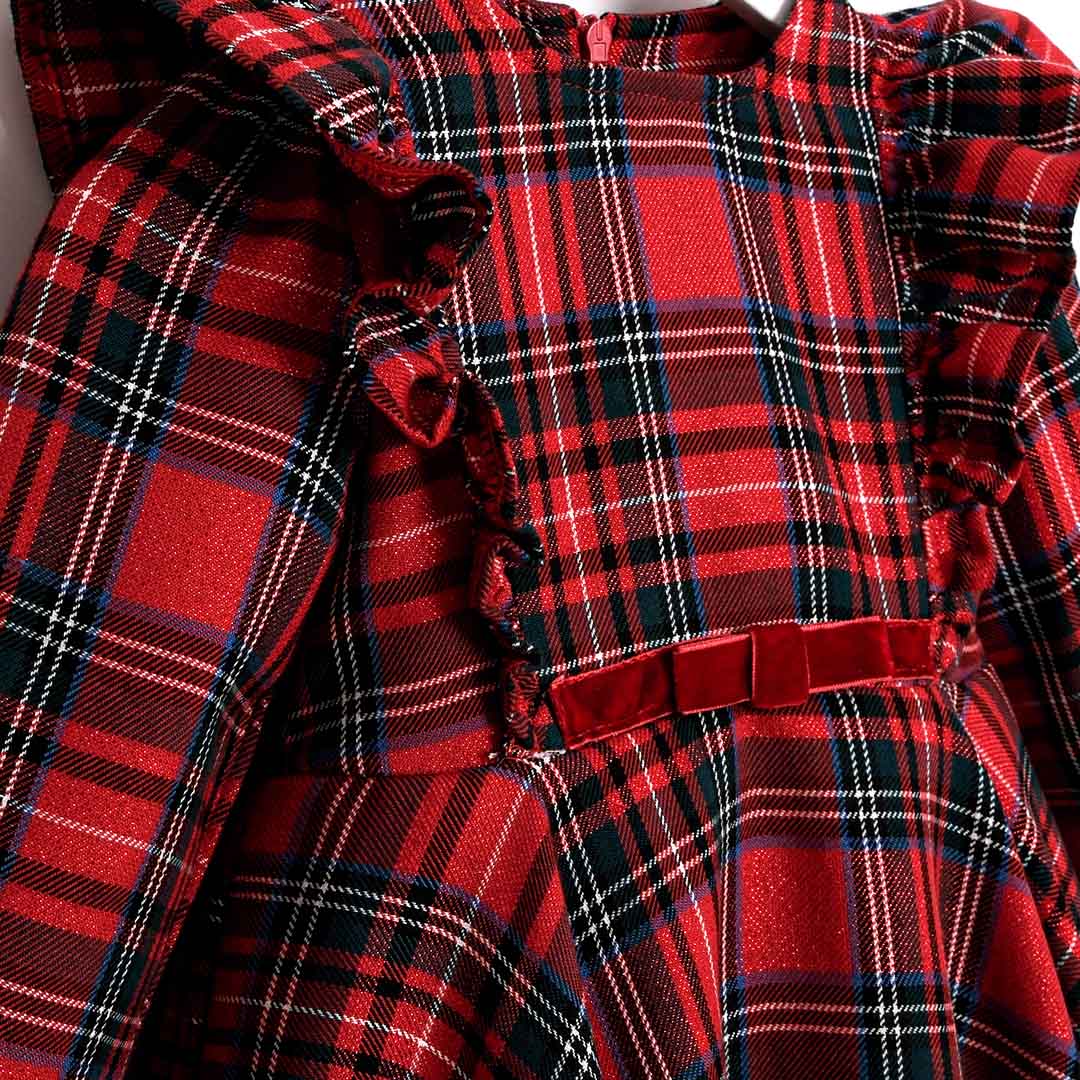 Plaid Christmas Dress 2-5y
