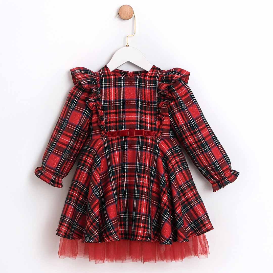 Plaid Christmas Dress 2-5y