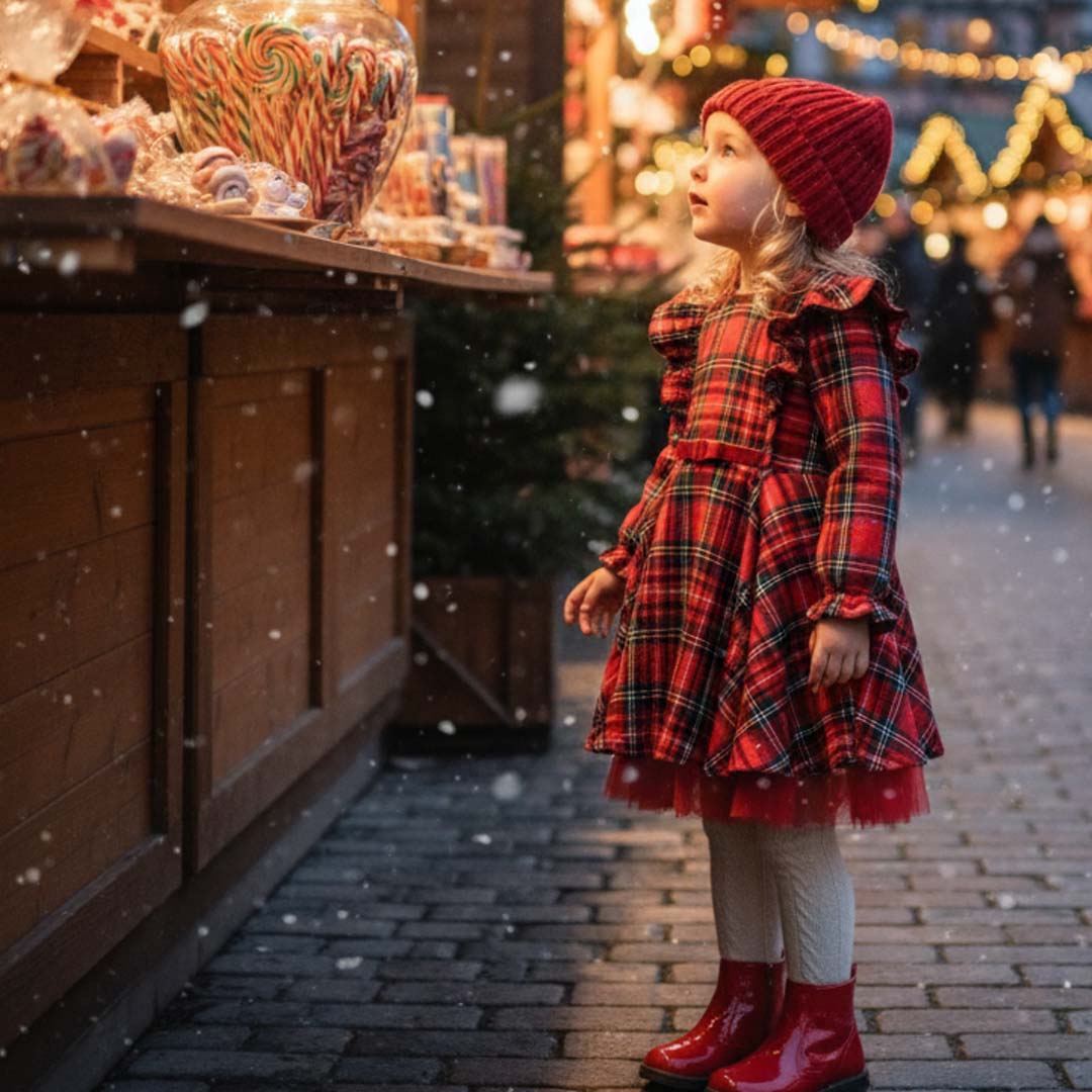 Plaid Christmas Dress 2-5y