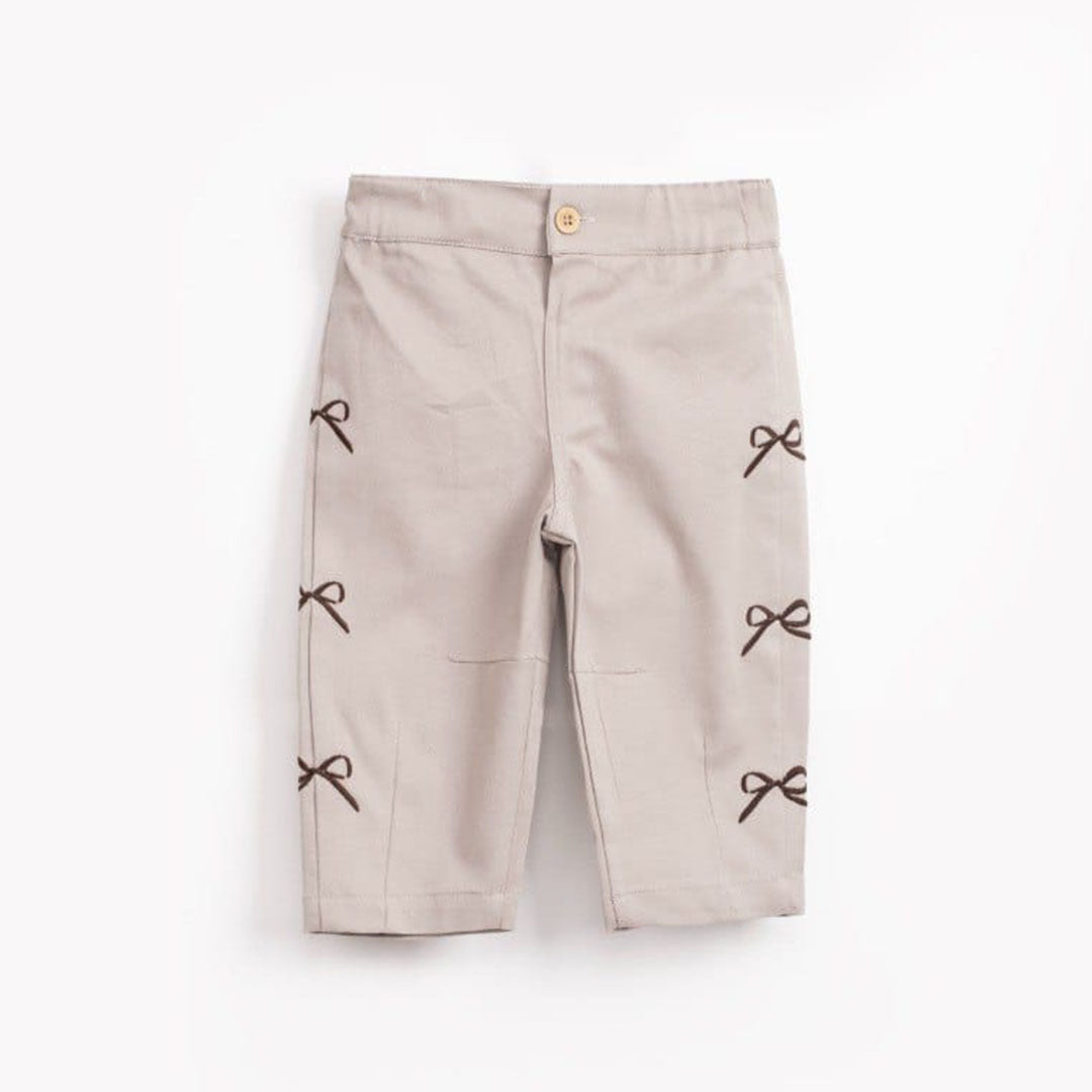 Embroidered Bows Pants 1-4y