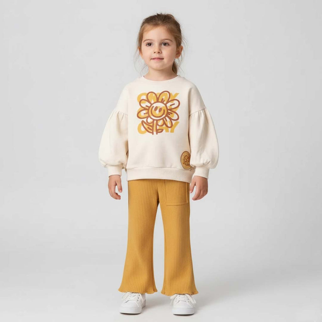 Yellow Flower Cotton Set (2pcs) 3-6y