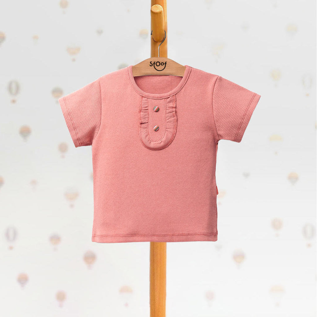 Ribbed T-shirt 5-8y