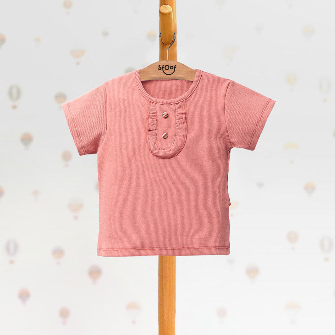 Ribbed T-shirt 5-8y