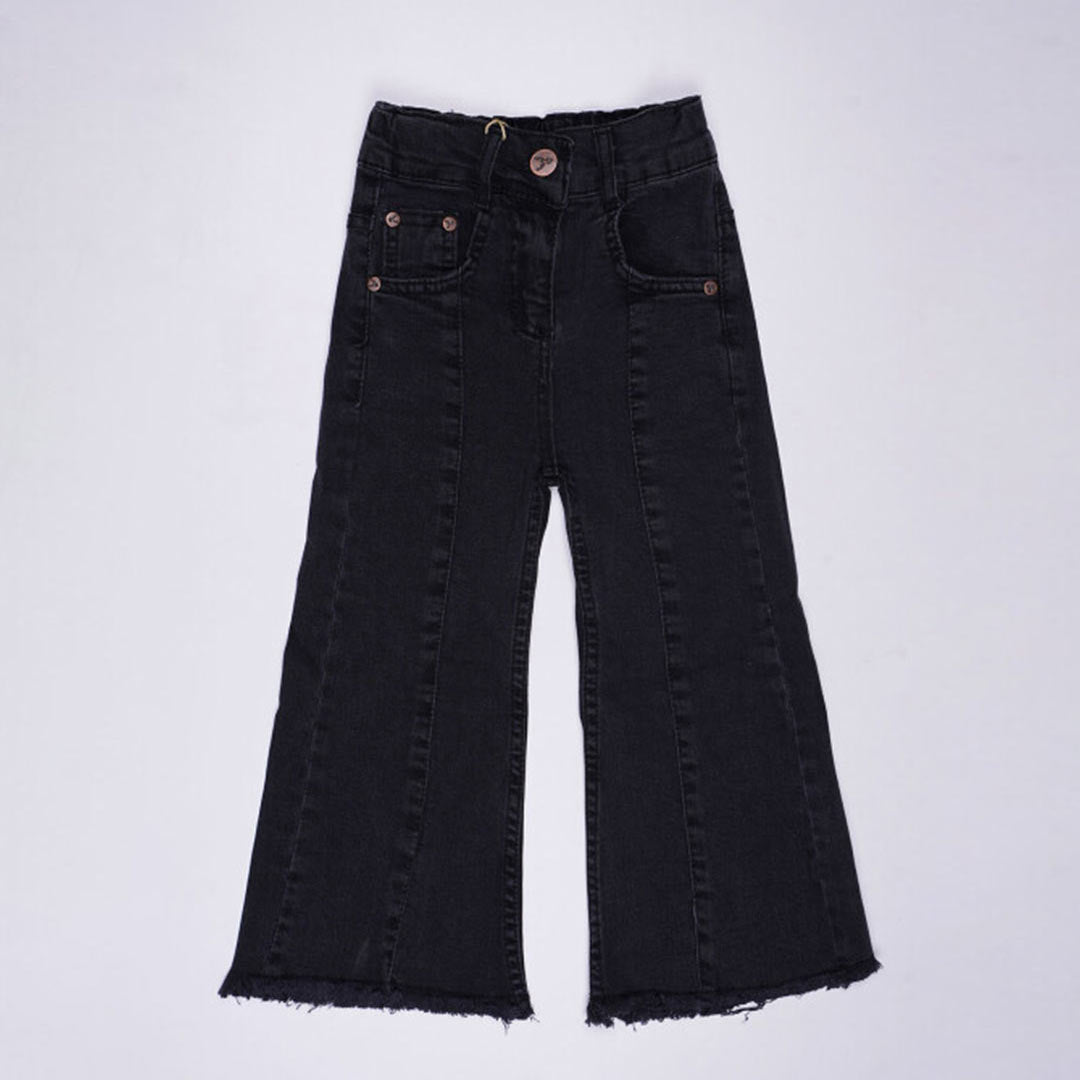 Black Flare Denim Jeans 2-6y