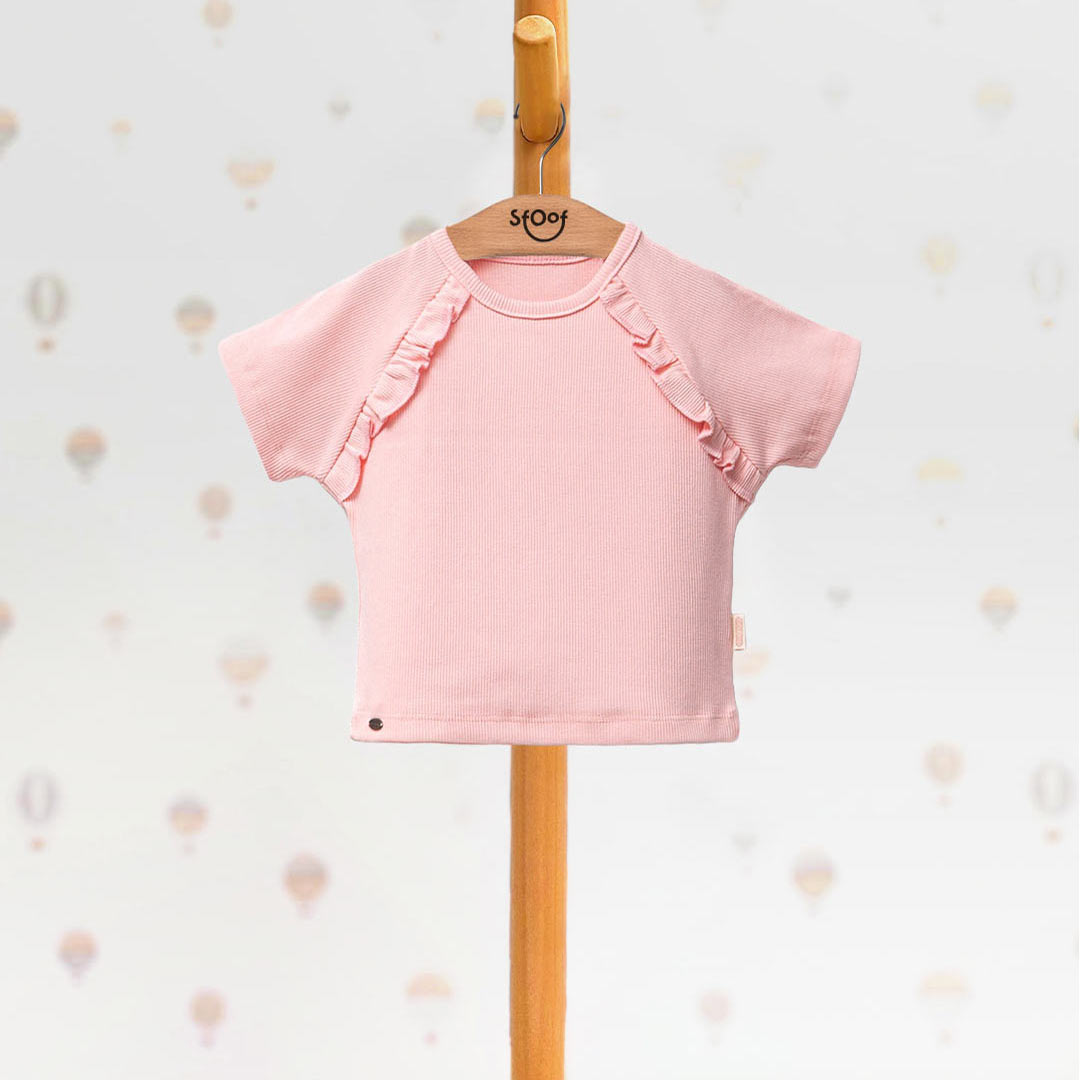 Ribbed T-shirt 1-4y