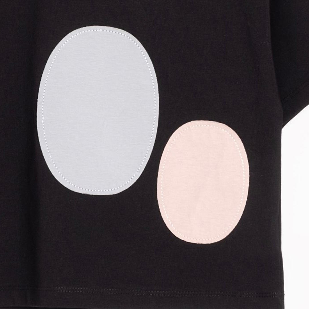 Unisex Patched Ovals Cotton T-shirt 2-6y