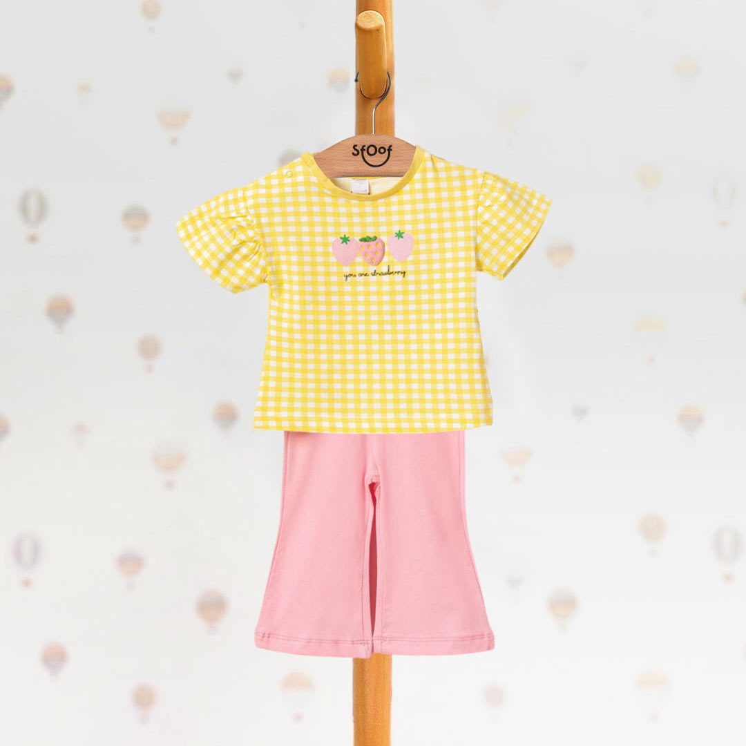 Strawberry Cotton Set (2pcs) 6-18m