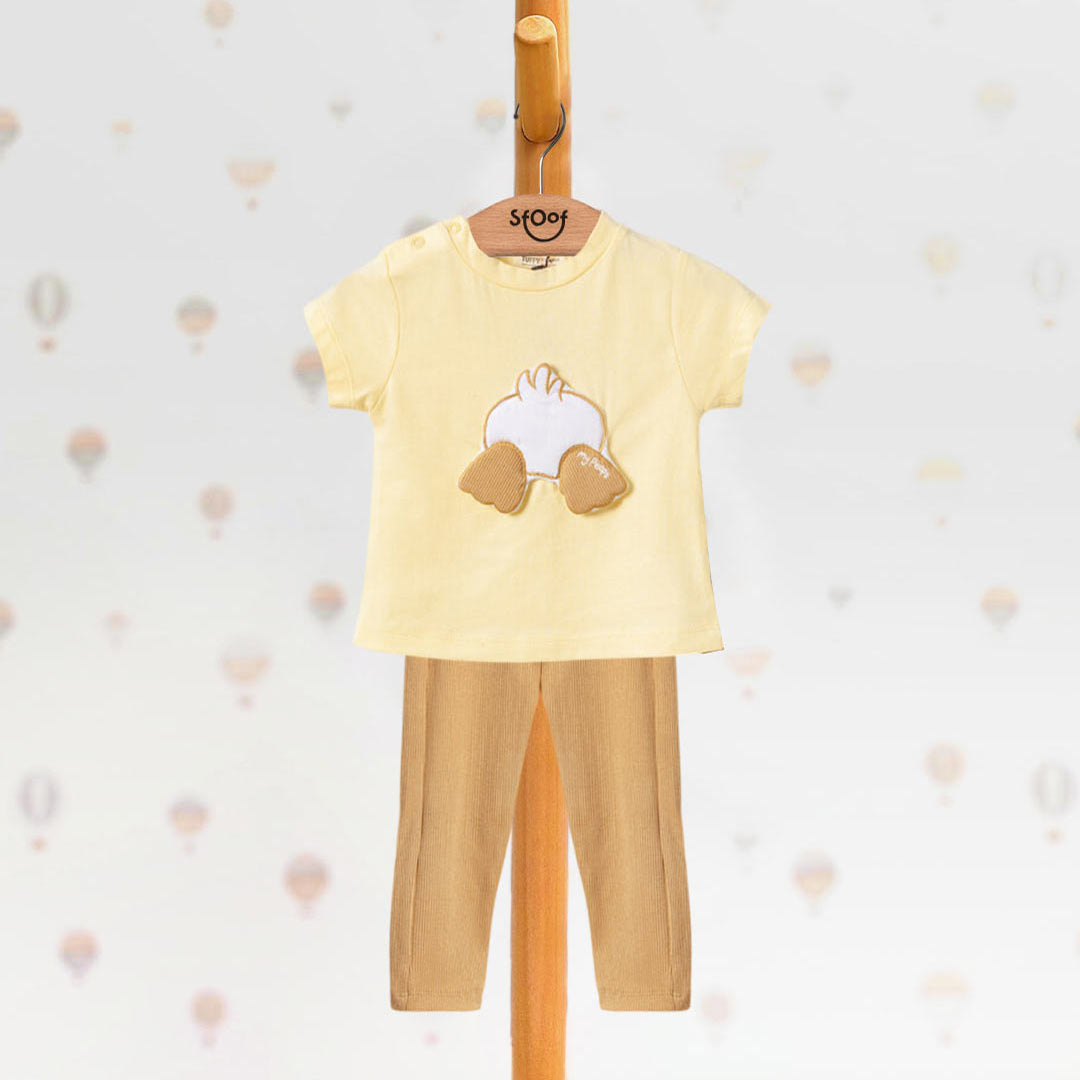 Duck Cotton Set in Yellow (2pcs) 1-3y